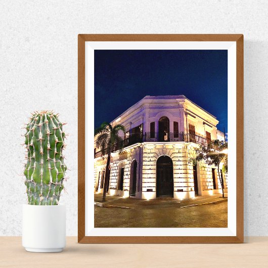 Oude Mexicaanse koloniale architectuur Poster