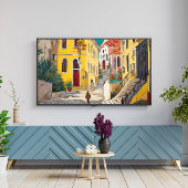 Oude Mexicaanse stad straat Canvas Afdruk