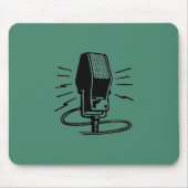 Oude microfoon muismat (Voorkant)
