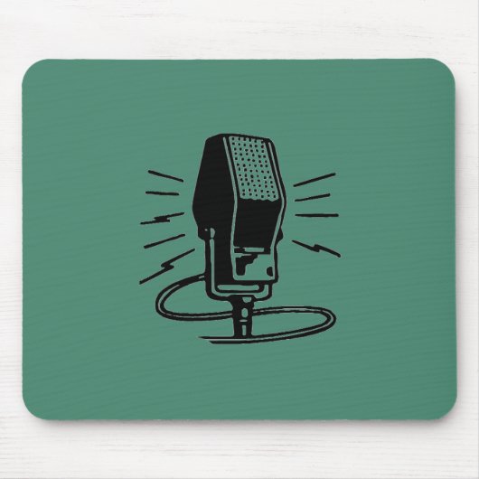 Oude microfoon muismat (Voorkant)