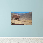 Oude mijnwagen canvas afdruk (Insitu (Houten vloer))