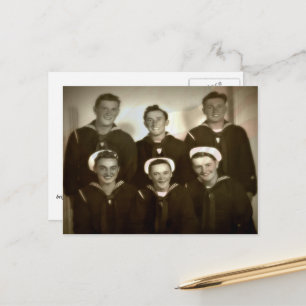 Oude militair foto dank je veteranen ansichtkaart briefkaart
