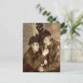 Oude militaire foto Bedankt veteranen ansichtkaart Briefkaart (Staand voorkant)