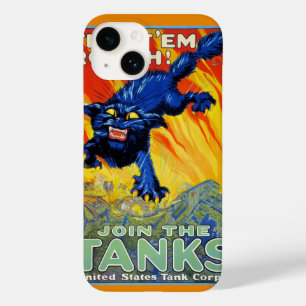 Oude militaire oorlogsrekrutering met een wilde ka Case-Mate iPhone 14 hoesje
