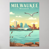 Oude Milwaukee Wisconsin Poster (Voorkant)