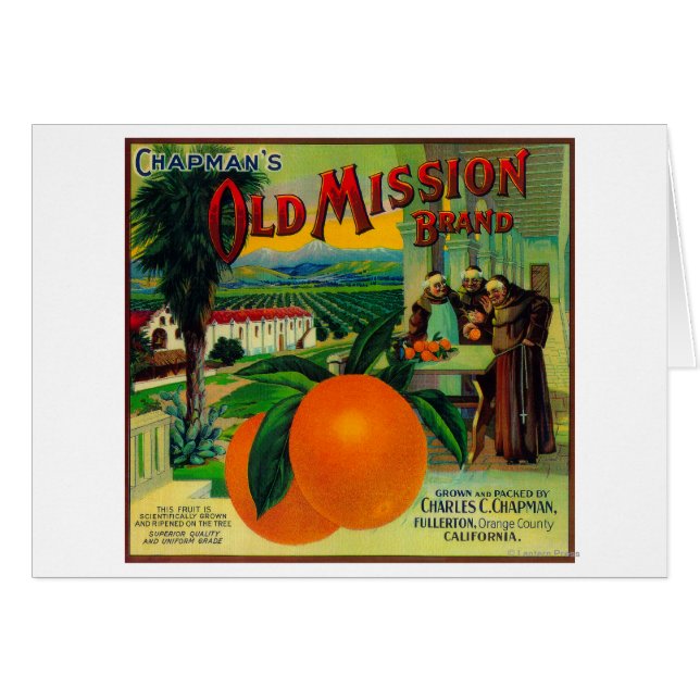 Oude Mission Oranje LabelFullerton, CA (Voorkant Horizontaal)