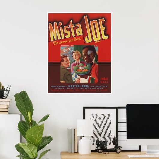  Oude Mista Joe Fruit Crate Labels Poster (Thuiskantoor)