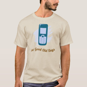 Oude mobiele telefoon grappig T-shirt