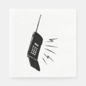 Oude mobiele telefoon Napkins Servet (Voorkant)