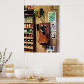 Oude mobiele telefoon poster (Keuken)