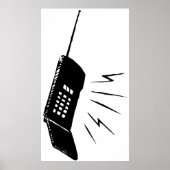 Oude mobiele telefoon poster (Voorkant)