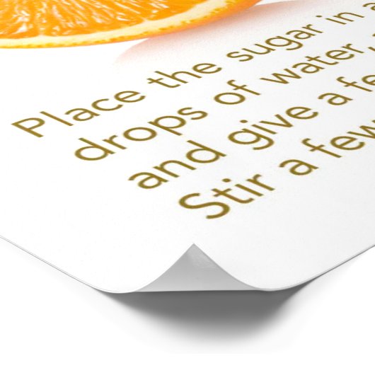 Oude mode- Cocktail Recipe Poster (Hoek)