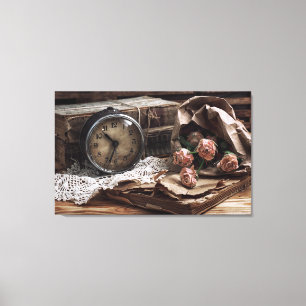 Oude mode  tijdkunst canvas afdruk