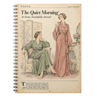 Oude Modemagazinepagina's, Antieke Stijl Notitieboek