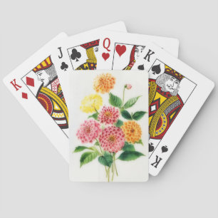 Oude Moeder Bloem Bloemstuk Speelkaarten