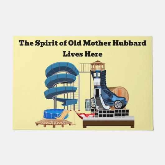 Oude Moeder Hubbard deurmat (Voorkant)