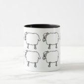Oude Mok van Sheepdog Herding Sheep (Midden)