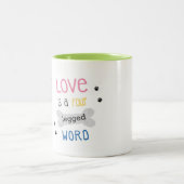 Oude Mok van Sheepdog - schattige hondenliefhebber (Center)