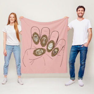 Oude-Money-Nagels Fleece Deken