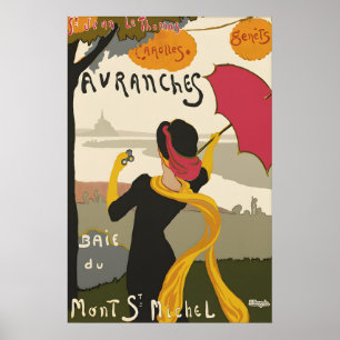 Oude Mont Saint Michel Avranches Frankrijk Reizen Poster