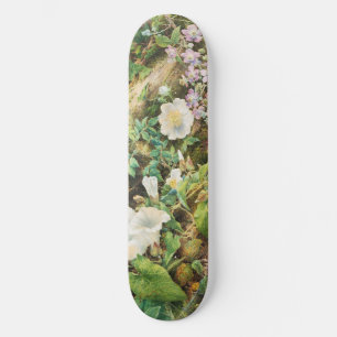 Oude mooie petunia bloemen bloemenschilderij skateboard