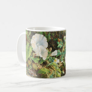 Oude mooie petunia bloemen bloemenschildering koffiemok
