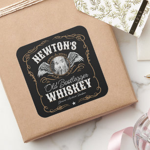 Oude Moonshine Whiskey Label TOEVOEGEN FOTO Famili