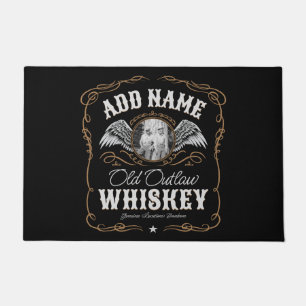 Oude Moonshine Whiskey Label TOEVOEGEN FOTO Famili Deurmat