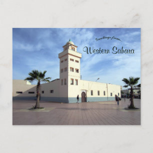 Oude moskee in Dakhla Westerne Sahara Briefkaart