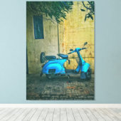 Oude motorfiets canvas afdruk (Insitu (Houten vloer))
