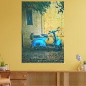 Oude motorfiets canvas afdruk (Insitu (Woonkamer))