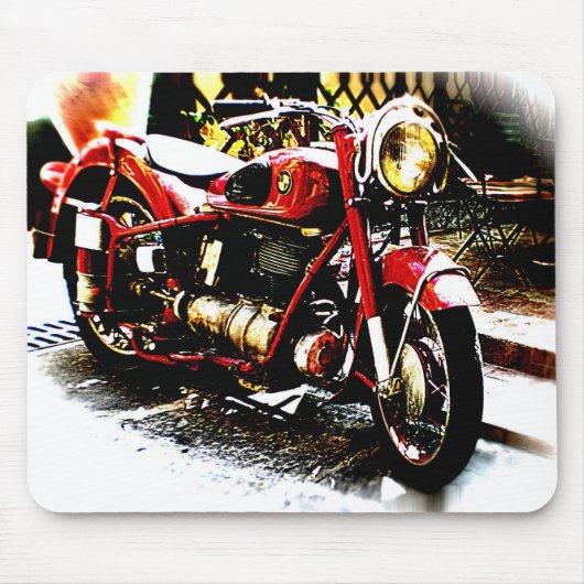 Oude motorfiets muismat (Voorkant)