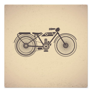 Oude motorfietsen perfect poster