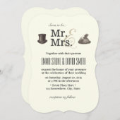 Oude Mr. & Mrs. Trouwkaarten Kaart (Voorkant / Achterkant)