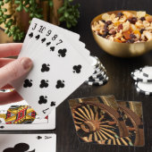 Oude muilezel treinwagen pokerkaarten (Insitu)