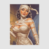 Oude mummie pin-up tissuepapier (Voorkant)