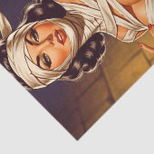 Oude mummie pin-up tissuepapier (Detail)