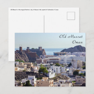 Oude Muscat oorspronkelijke historische stad Musca Briefkaart