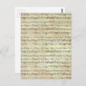 oude muziek briefkaart (Voorkant / Achterkant)