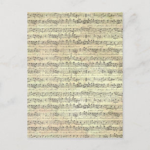 oude muziek briefkaart