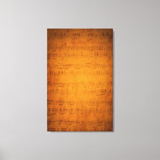 Oude muziek canvas afdruk (Voorkant)