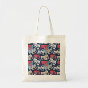 Oude Muziek Cassettes Naadloos Tote Bag