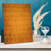 Oude  muziek fotoplaat (Zijkant)