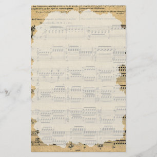 Oude muziek papier briefpapier