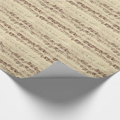 Oude Muzieknoten - Bach-muziekblad Cadeaupapier (Hoek)