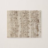 Oude Muzieknoten - Bach-muziekblad Legpuzzel (Horizontaal)