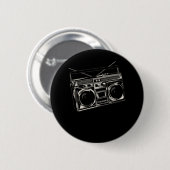Oude muziekradio  Hip Hop Bass Ronde Button 5,7 Cm (Voorkant /achterkant)