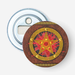 Oude Mysterieuze Tomus van Magische Spreuken & Tov Button Flesopener
