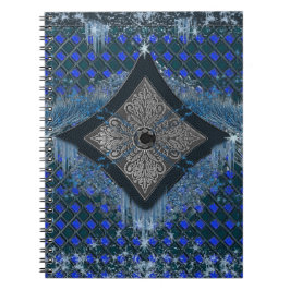 Oude mystieke koepel van magische putten en positi notitieboek