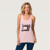 Oude Naaimachine Tanktop (Volledige Voorkant)